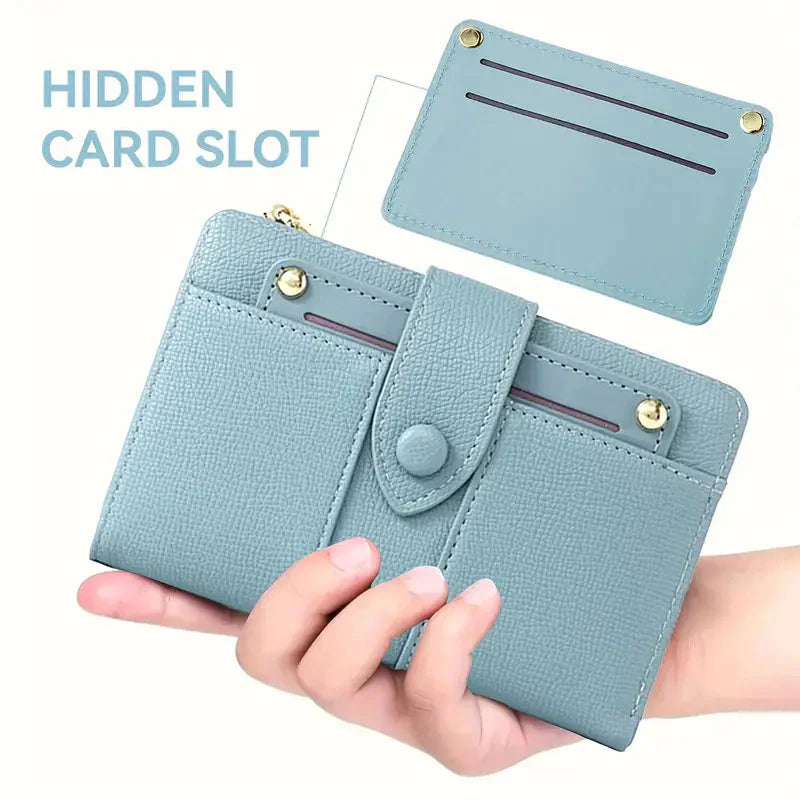 Billetera Bifold para Mujer + Pulsera de la suerte de REGALO