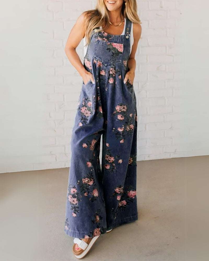 Mono Mirona – Delicadeza floral en Denim Chic