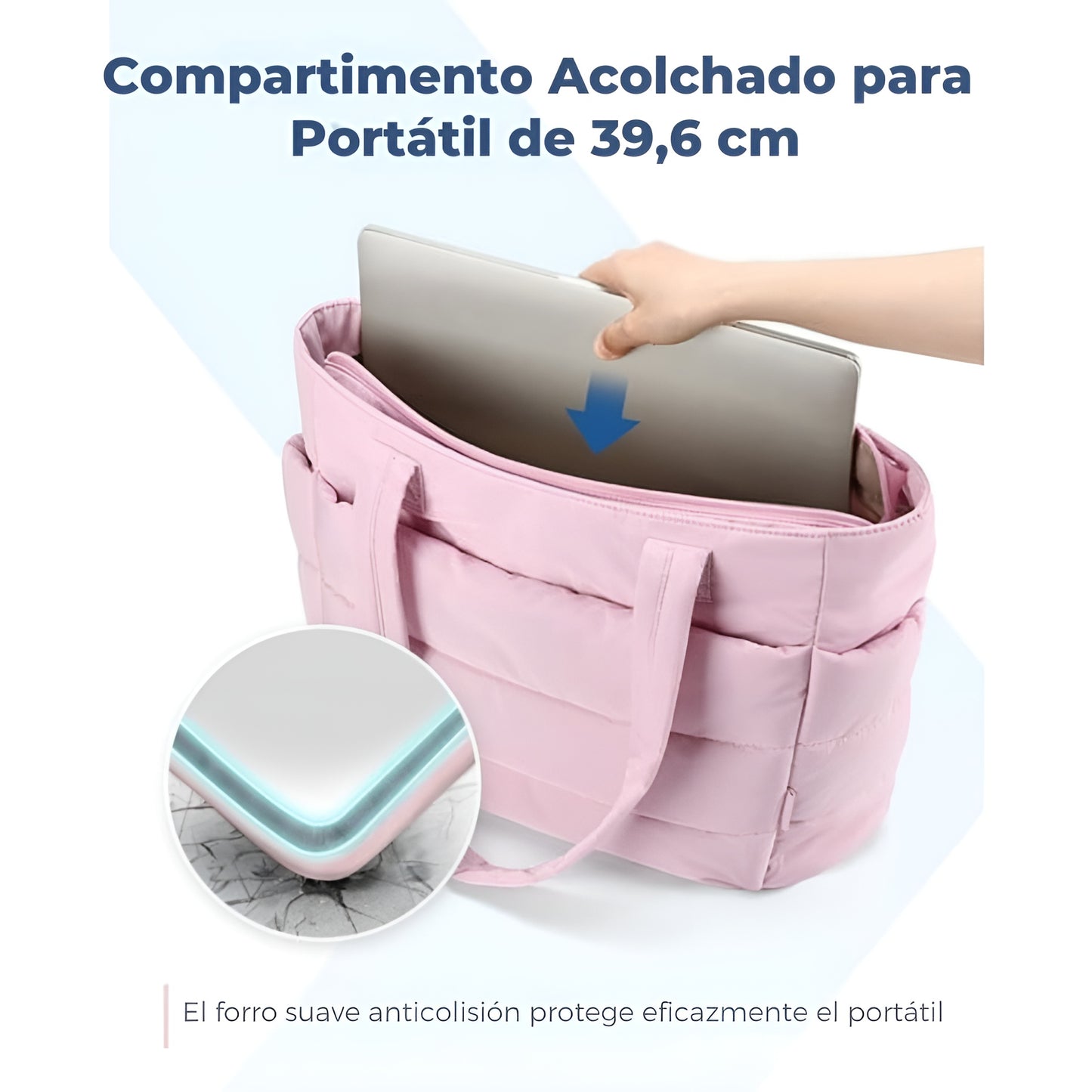 Bolso Tote - Ligero y acolchado