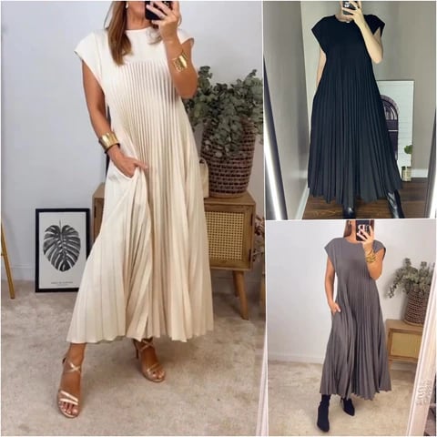Vestido Elegancia Plisada