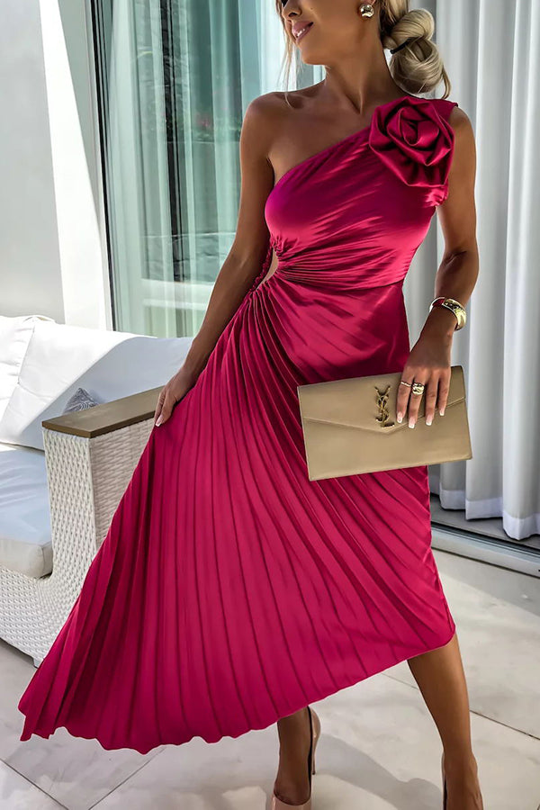 Vestido Esmeralda Real – Elegancia Asimétrica y Brillo Sofisticado