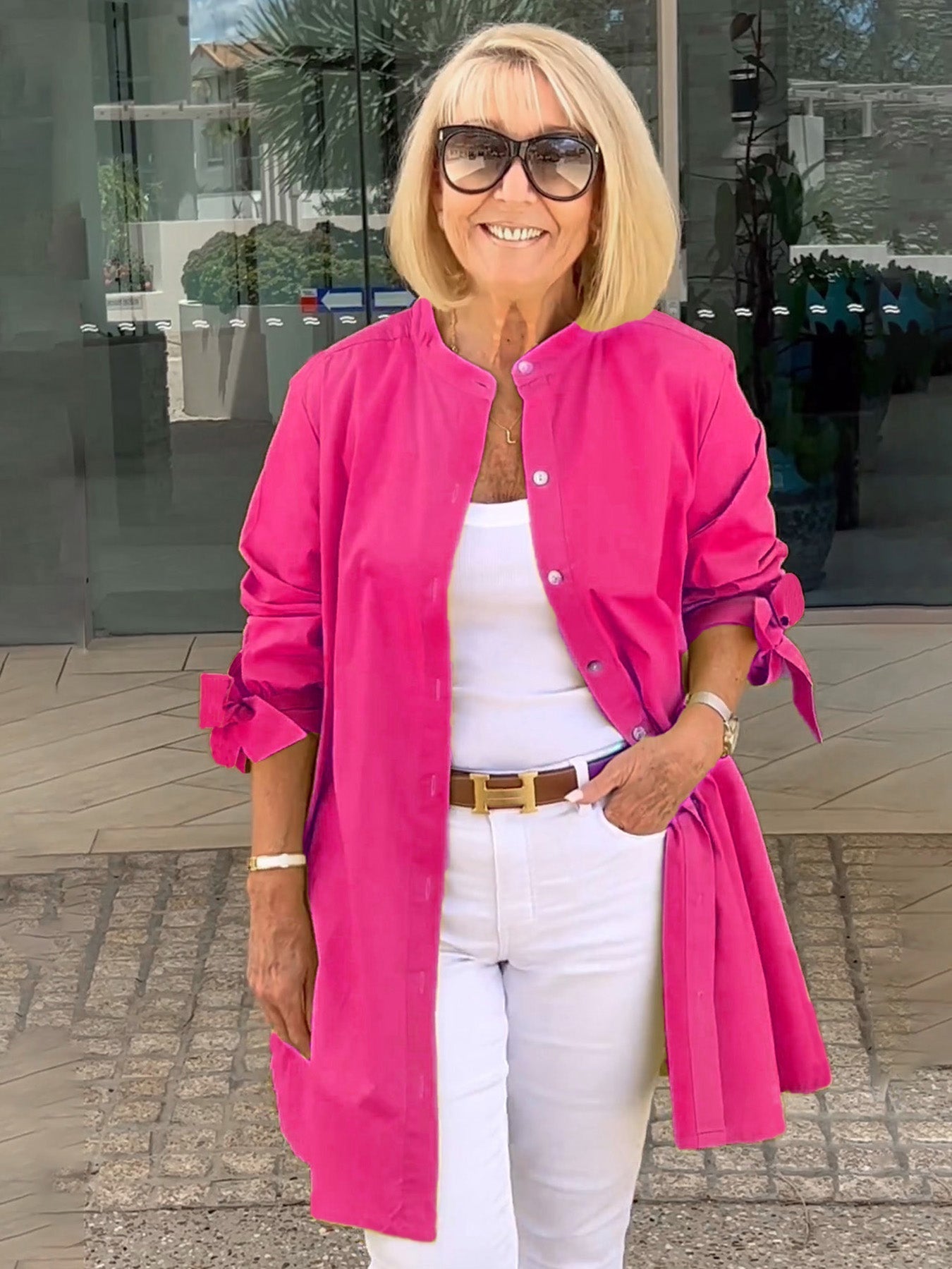 Chaqueta Verona – Estilo Oversize en Algodón Natural (¡Solo hoy: Compra 1 + 1 gratis!)