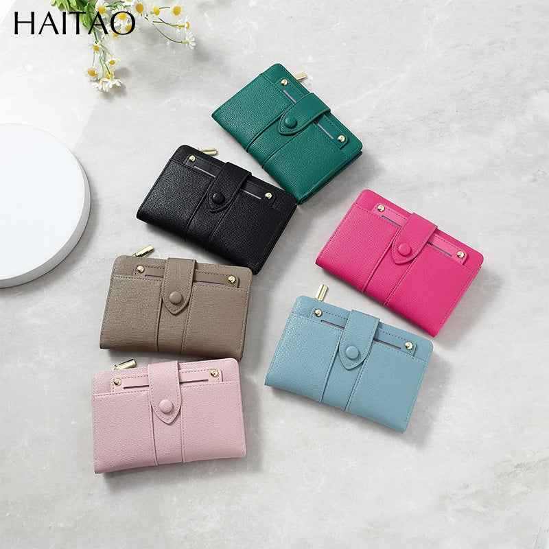 Billetera Bifold para Mujer + Pulsera de la suerte de REGALO