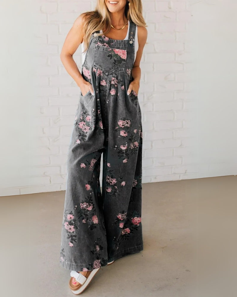 Mono Mirona – Delicadeza floral en Denim Chic