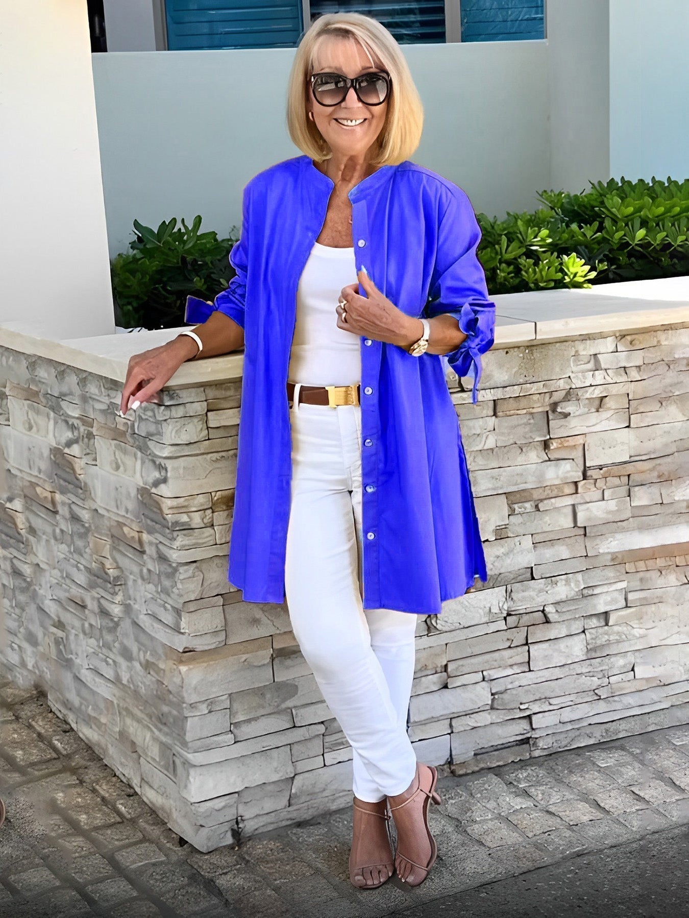 Chaqueta Verona – Estilo Oversize en Algodón Natural (¡Solo hoy: Compra 1 + 1 gratis!)