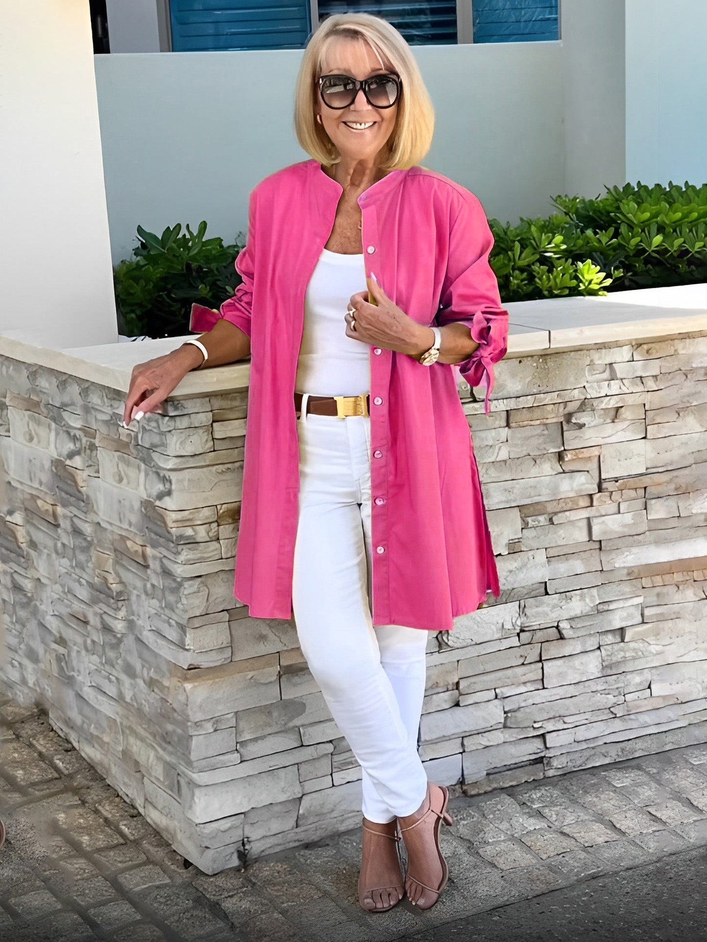 Chaqueta Verona – Estilo Oversize en Algodón Natural (¡Solo hoy: Compra 1 + 1 gratis!)