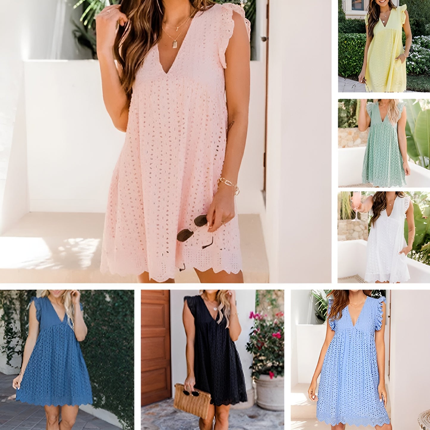 Vestido Luciana - Encaje calado de Estilo elegante