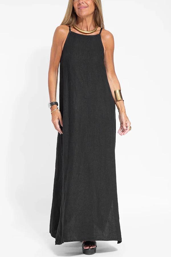 Vestido Zenith - Tela fresca y silueta recta relajante.
