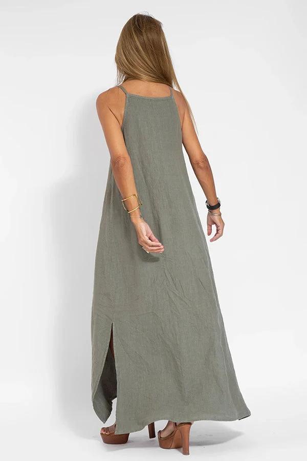 Vestido Zenith - Tela fresca y silueta recta relajante.