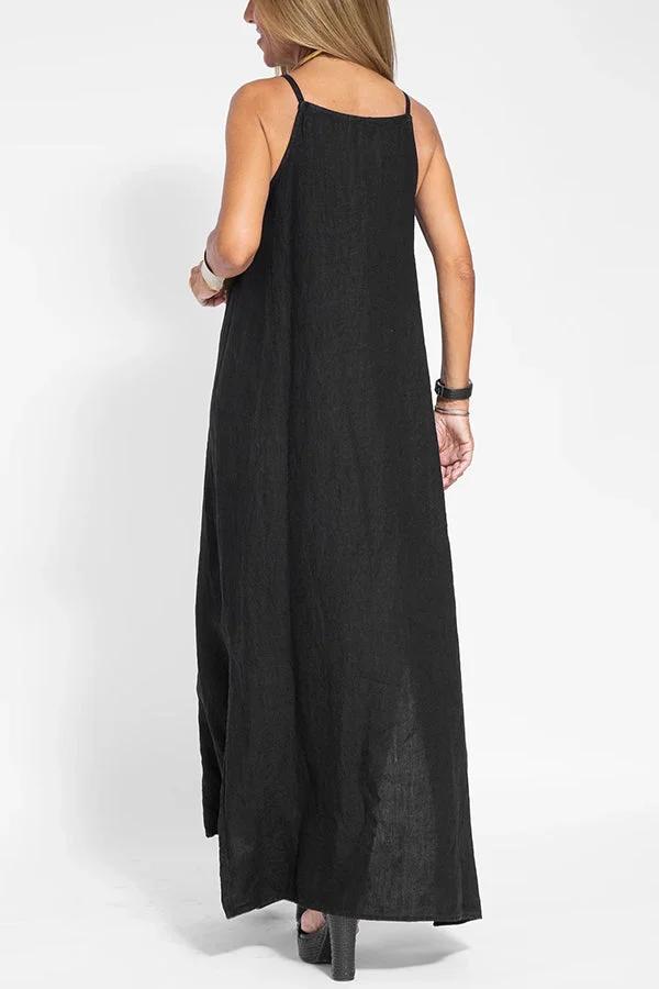 Vestido Zenith - Tela fresca y silueta recta relajante.