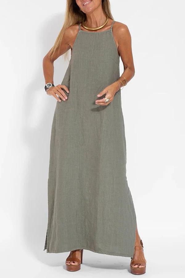 Vestido Zenith - Tela fresca y silueta recta relajante.