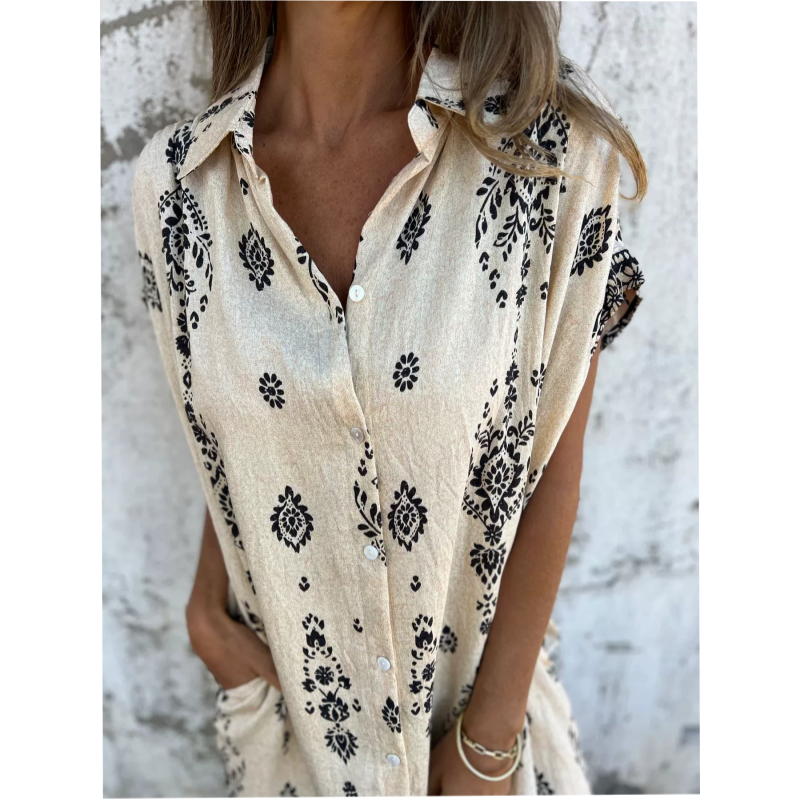 Vestido Místico - Estampado detallado y soltura única