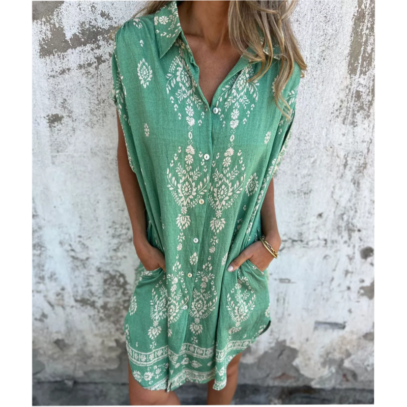 Vestido Místico - Estampado detallado y soltura única