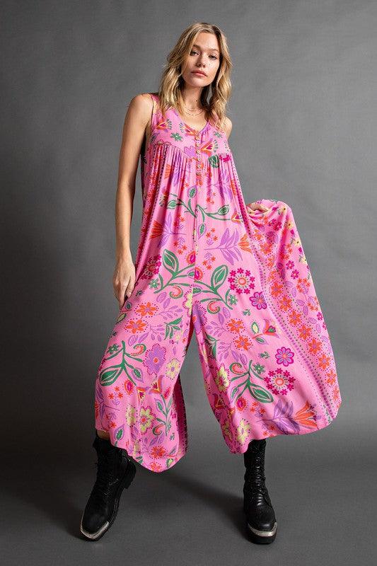 Mono Holgado con Estampado Floral Vintage