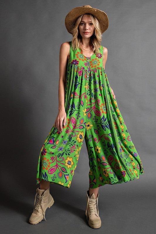 Mono Holgado con Estampado Floral Vintage