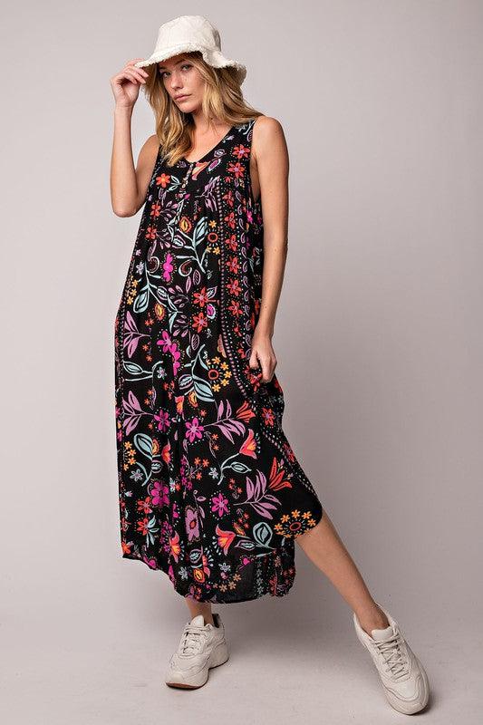 Mono Holgado con Estampado Floral Vintage