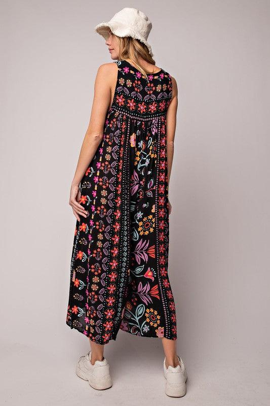 Mono Holgado con Estampado Floral Vintage