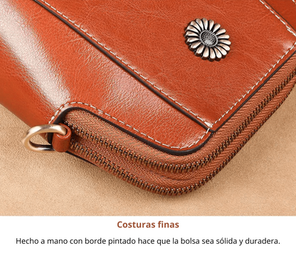 Bolso Bandolera Retro de Cuero