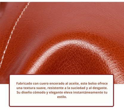 Bolso Bandolera Retro de Cuero
