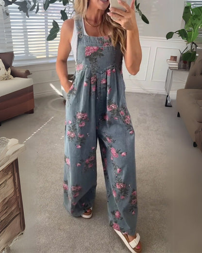 Mono Mirona – Delicadeza floral en Denim Chic