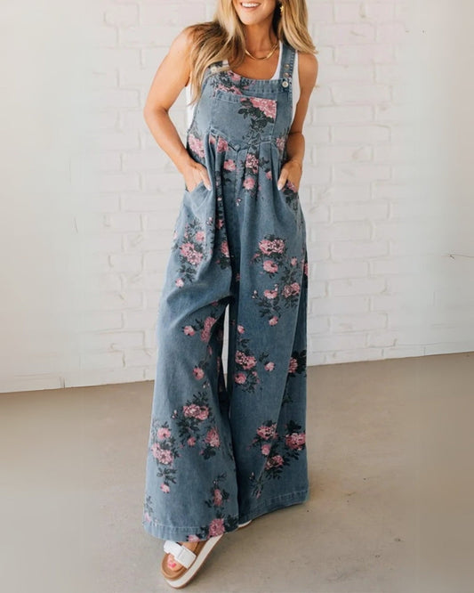 Mono Mirona – Delicadeza floral en Denim Chic