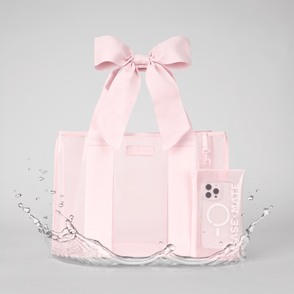 Bolso de playa con lazo y funda para teléfono