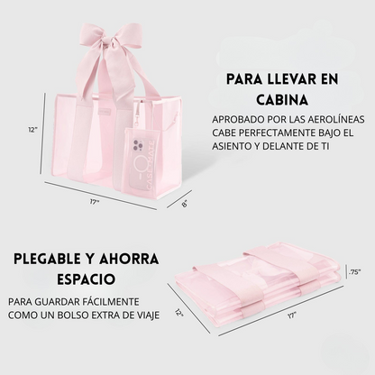 Bolso de playa con lazo y funda para teléfono