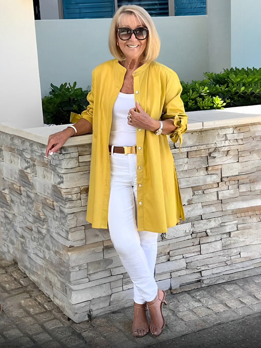 Chaqueta Verona – Estilo Oversize en Algodón Natural (¡Solo hoy: Compra 1 + 1 gratis!)
