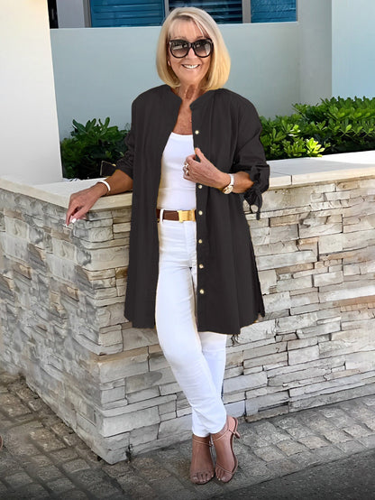 Chaqueta Verona – Estilo Oversize en Algodón Natural (¡Solo hoy: Compra 1 + 1 gratis!)