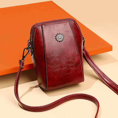 Bolso Bandolera Retro de Cuero