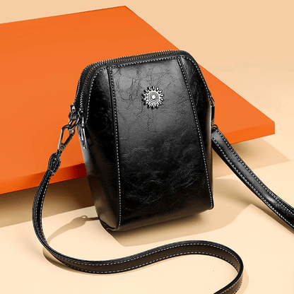 Bolso Bandolera Retro de Cuero
