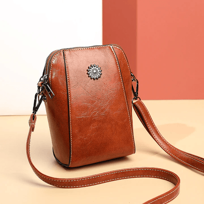 Bolso Bandolera Retro de Cuero