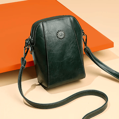 Bolso Bandolera Retro de Cuero