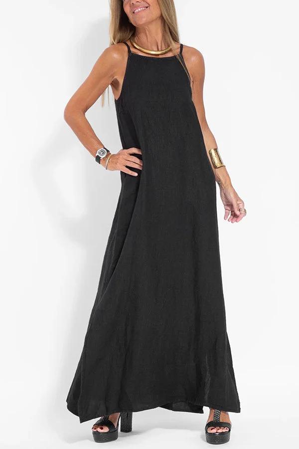 Vestido Zenith - Tela fresca y silueta recta relajante.