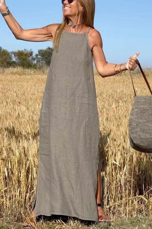 Vestido Zenith - Tela fresca y silueta recta relajante.