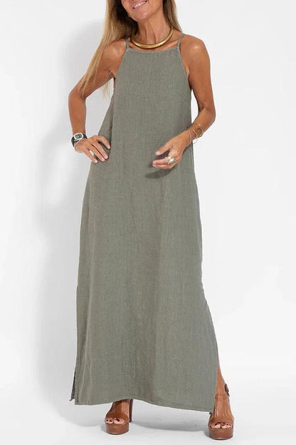 Vestido Zenith - Tela fresca y silueta recta relajante.
