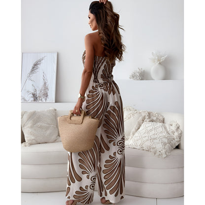 Mono Amelie - Estilo tropical sin mangas