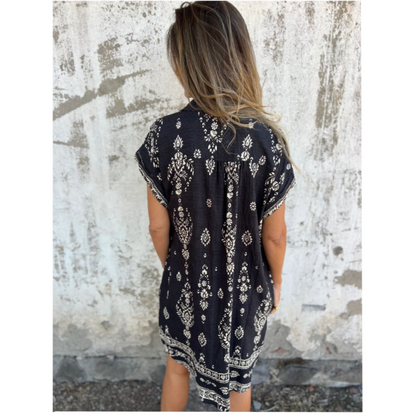 Vestido Místico - Estampado detallado y soltura única