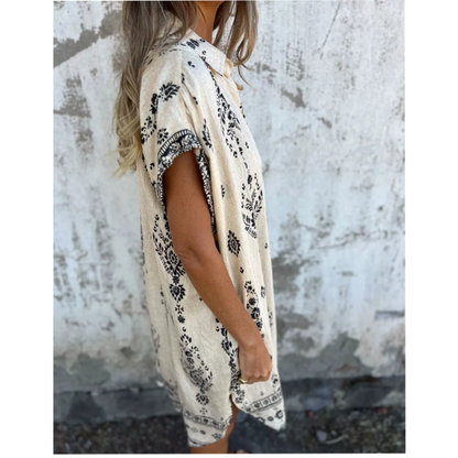 Vestido Místico - Estampado detallado y soltura única