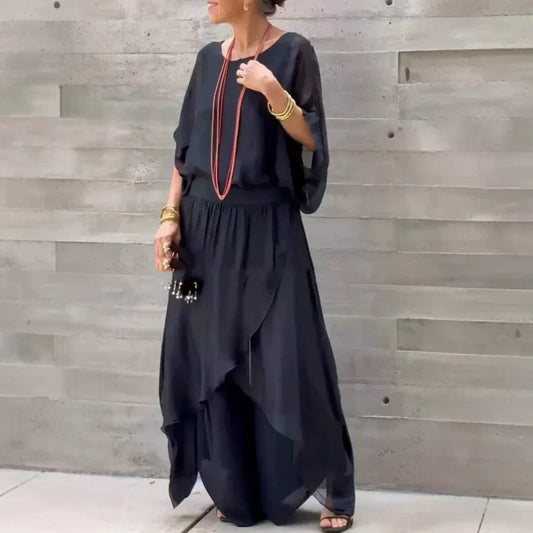 Conjunto Atenea - Estilo moderno y pantalón ancho