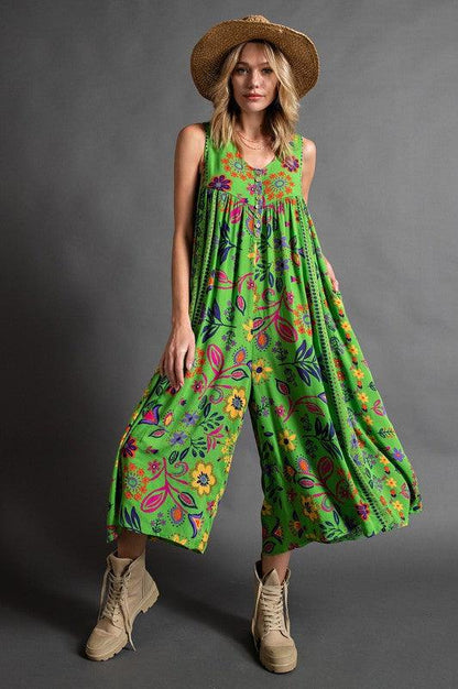 Mono Holgado con Estampado Floral Vintage